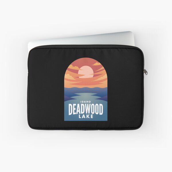 Aperçu de l'œuvre Deadwood Lake Lake ID Retro Sunset créée et vendue par HalpinDesign.