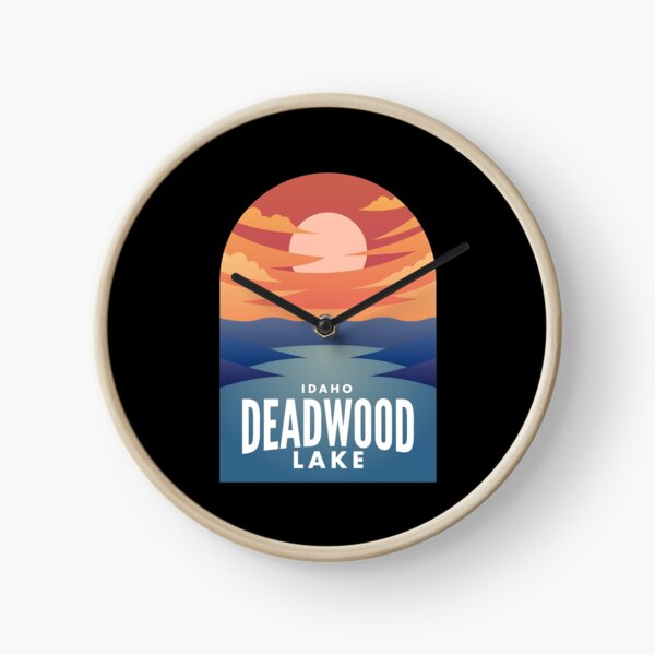 Artikelvorschau, Deadwood Lake Lake ID Retro Sunset entworfen und verkauft von HalpinDesign.