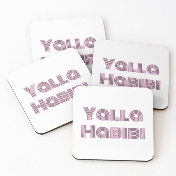 Aperçu de l'œuvre Citation arabe de Yalla Habibi | Citation arabe disant arabe | Cadeau d'amour arabe - Rose créée et vendue par CuddleStore.