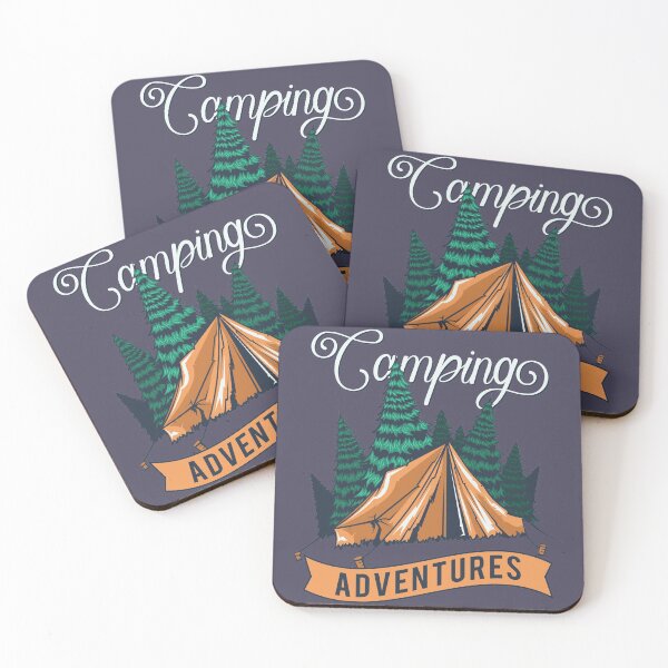 Item preview, camping adventures designed and sold by wineDsign.