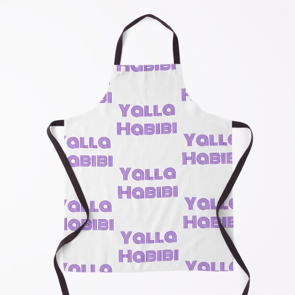 Aperçu de l'œuvre Citation arabe de Yalla Habibi | Citation arabe disant arabe | Cadeau d'amour arabe - Violet créée et vendue par CuddleStore.