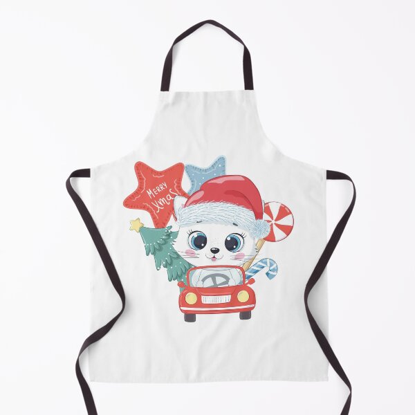 Item preview, Merry Christmas Cute Cat Driving A Car designed and sold by PoeticDesign.