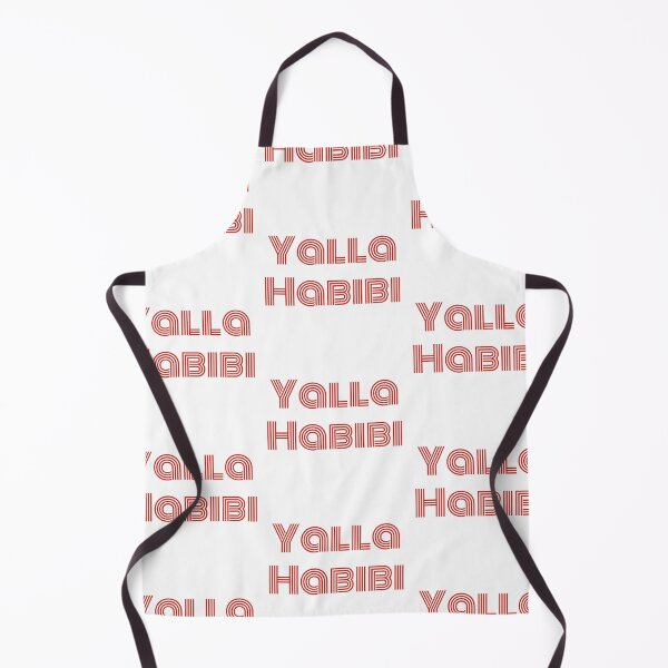Aperçu de l'œuvre Citation arabe de Yalla Habibi | Citation arabe disant arabe | Cadeau d'amour arabe - Rouge créée et vendue par CuddleStore.