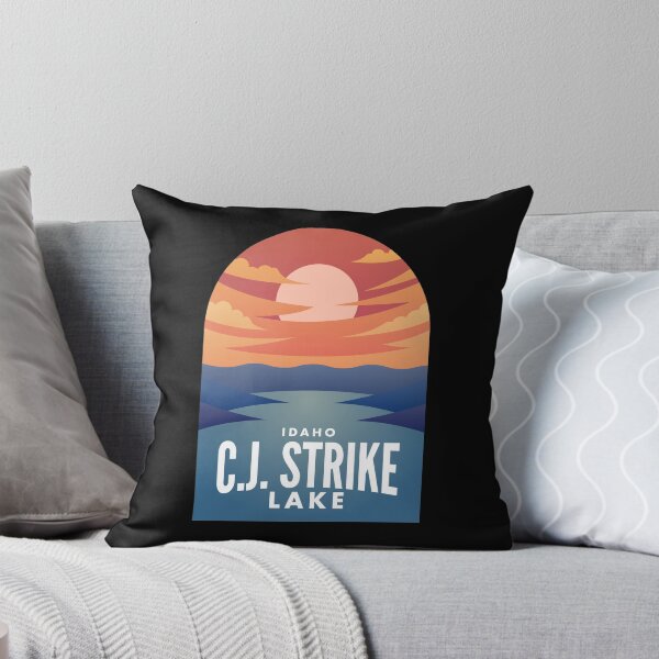 Item preview, C.J. Strike Lake Lake ID Retro Sunset designed and sold by HalpinDesign.