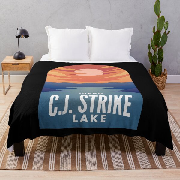 Item preview, C.J. Strike Lake Lake ID Retro Sunset designed and sold by HalpinDesign.