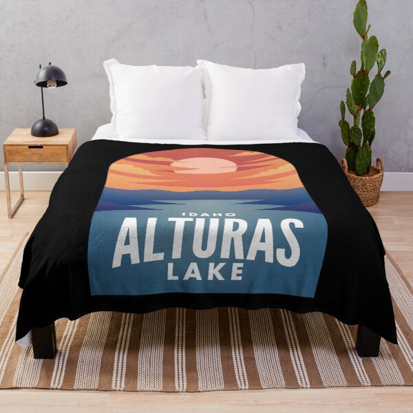 Item preview, Alturas Lake Lake ID Retro Sunset designed and sold by HalpinDesign.