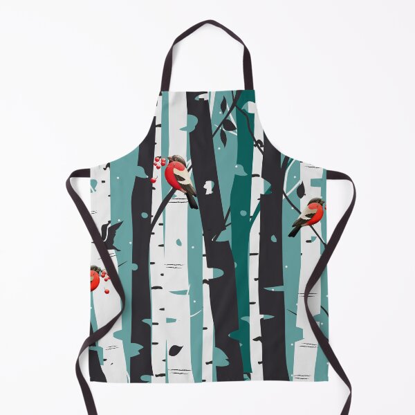Item preview, The Birches- With Red Robbins and Cherries designed and sold by Mary Maple.