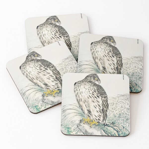 Item preview, japanese golden eagle and dark blue sea illustration 42664104084 designed and sold by Bird-Lore.