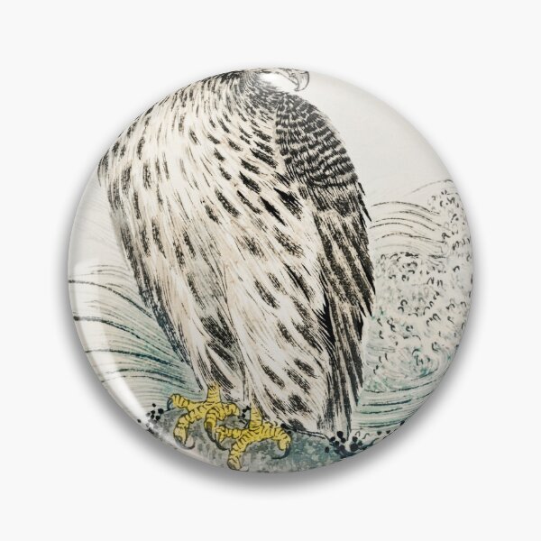 Item preview, japanese golden eagle and dark blue sea illustration 42664104084 designed and sold by Bird-Lore.