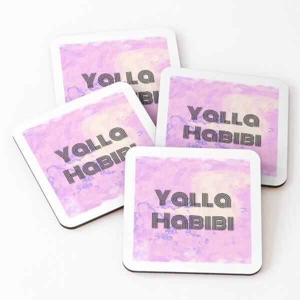 Artikelvorschau, Yalla Habibi Arabisches Zitat | Arabischer Spruch Arabisches Zitat Habibi | Yalla - Aquarell Schwarz entworfen und verkauft von CuddleStore.