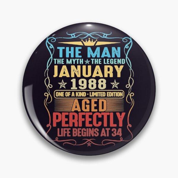 Item preview, 33rd Birthday Gift 33 Year Old Awesome Since January 1989 designed and sold by Christmas222.