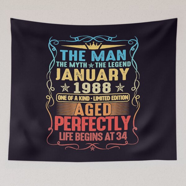 Item preview, 33rd Birthday Gift 33 Year Old Awesome Since January 1989 designed and sold by Christmas222.