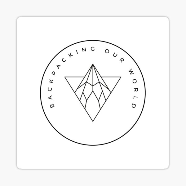 Backpacking Our World Sticker