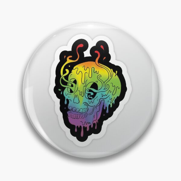 Item preview, trippy skull designed and sold by meghandayyy.