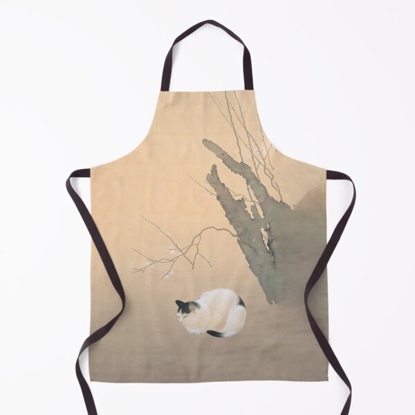 Item preview, Cat sleeping near a cherry blossom tree - shunso japanese artist designed and sold by Byfab.