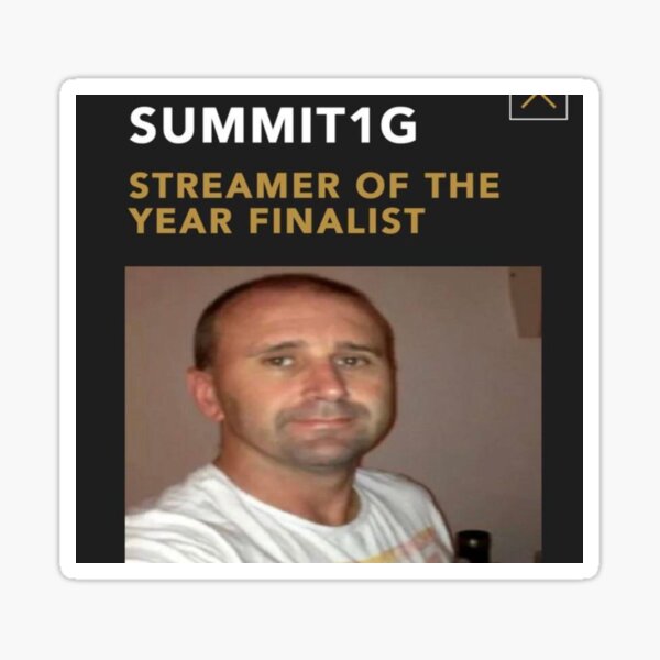 Summit1g streamer of the year finalist Sticker for Sale by