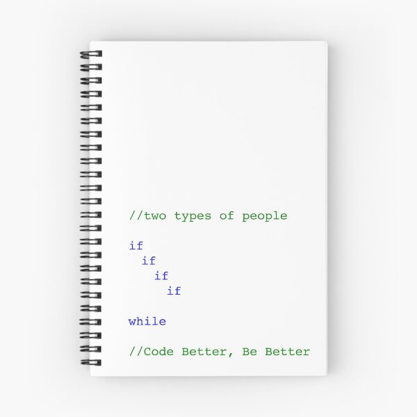 Aperçu de l'œuvre Deux types de personnes : Imbriquée If vs. While Loop créée et vendue par EngineeringJoy.