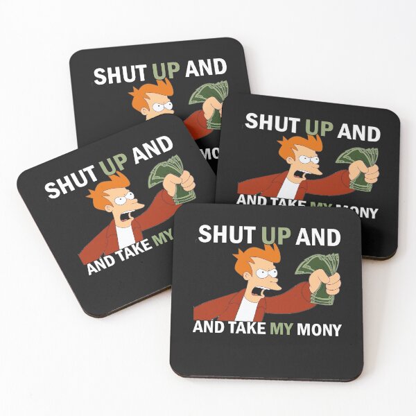 Item preview, Shut Up And Take My Money Meme Cartoon designed and sold by CandyLoo.