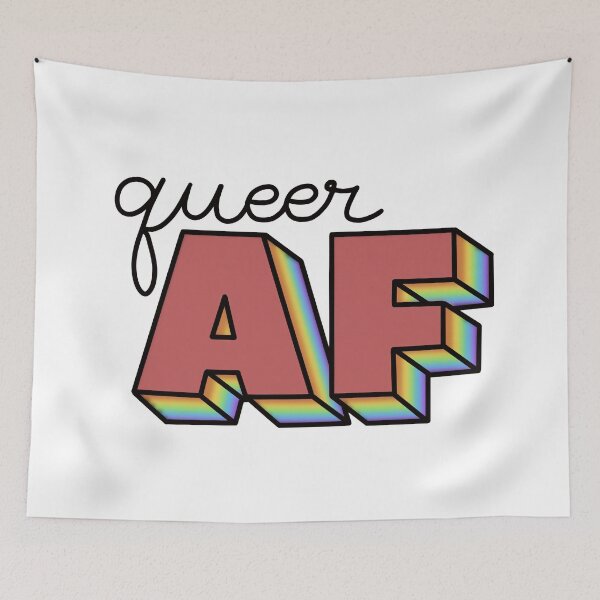 Item preview, Queer AF designed and sold by EmiMills.
