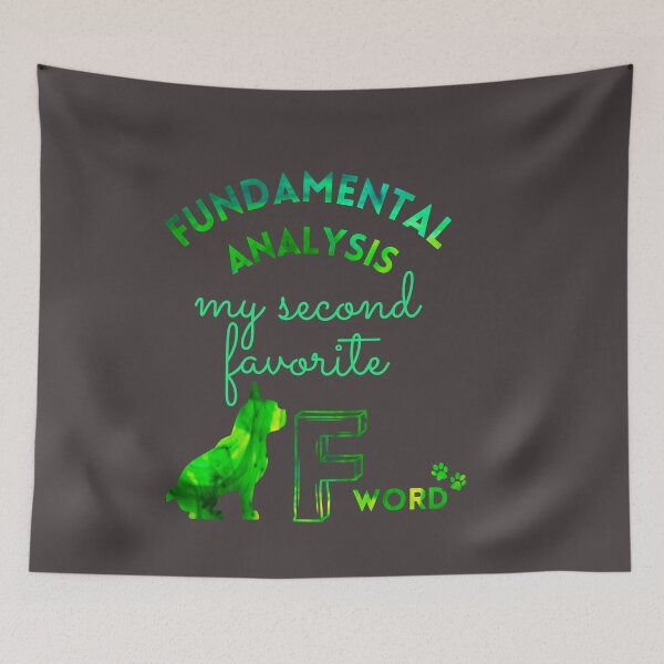 Item preview, Fundamental Analysis my second favorite F word-  Dog lover -  Unique gift for stock market, crypto, options trader, forex traders and day traders designed and sold by TradingTeesKids.
