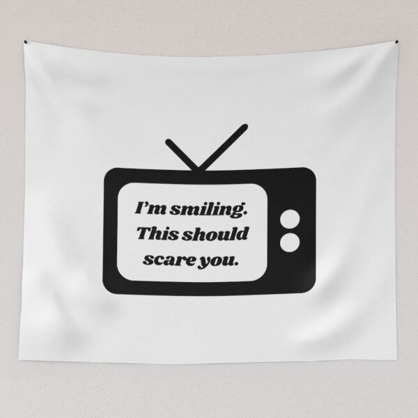 Item preview, I’m smiling, This should scare you. designed and sold by Fatima Ezahra BaBiH.