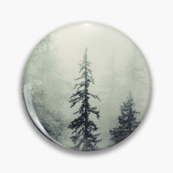 Item preview, Misty Green Mountain Foggy Forest Wanderlust designed and sold by artcascadia.