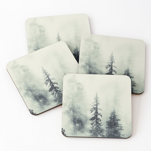 Item preview, Misty Green Mountain Foggy Forest Wanderlust designed and sold by artcascadia.