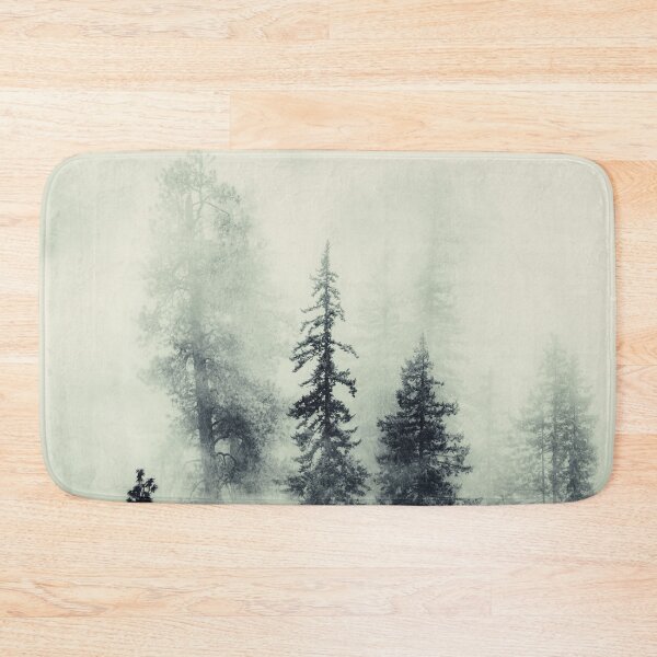 Item preview, Misty Green Mountain Foggy Forest Wanderlust designed and sold by artcascadia.