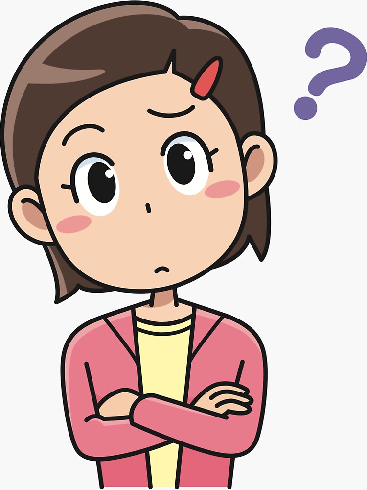 Confused Girl Sticker For Sale By Youactuallycan Redbubble