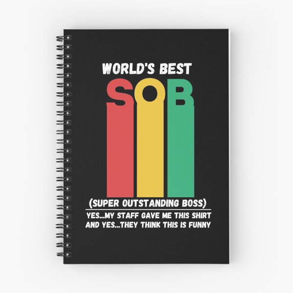 Item preview, World's Best SOB Super Outstanding Boss, Funny Colleague Gifts Tee designed and sold by AMINE  ★★★★★.