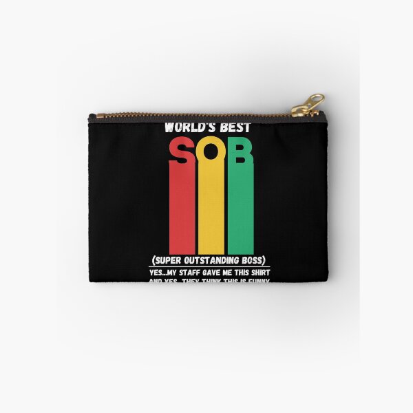 Item preview, World's Best SOB Super Outstanding Boss, Funny Colleague Gifts Tee designed and sold by AMINE  ★★★★★.
