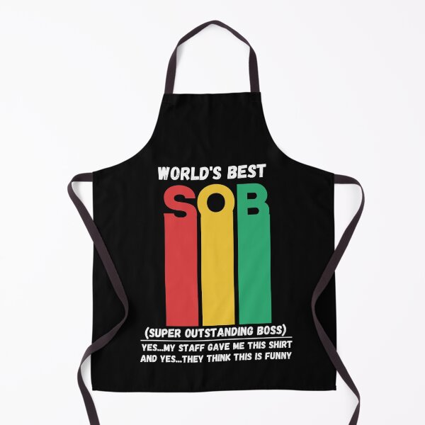 Item preview, World's Best SOB Super Outstanding Boss, Funny Colleague Gifts Tee designed and sold by AMINE ★★★★★.