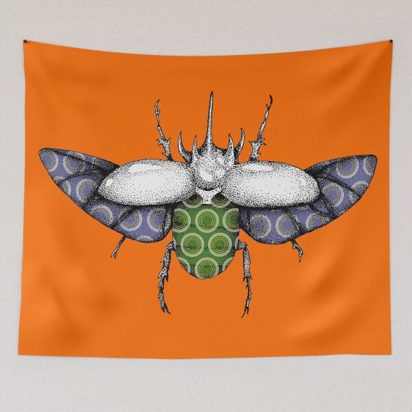 Item preview, Rhino Beetle Shweshwe designed and sold by IMHD.