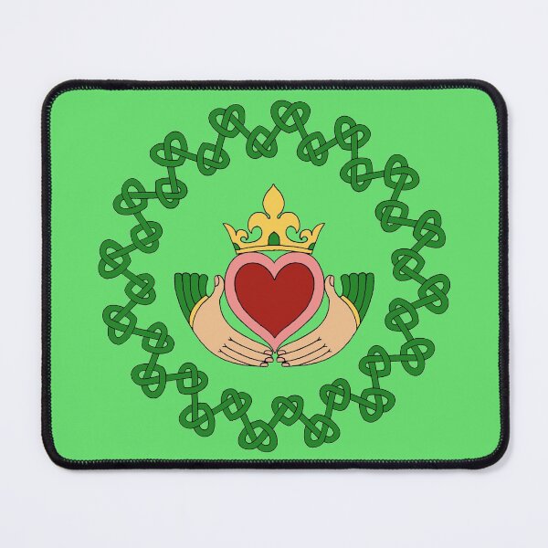 Item preview, Claddagh and Knotwork Green designed and sold by Azure Lion Productions.