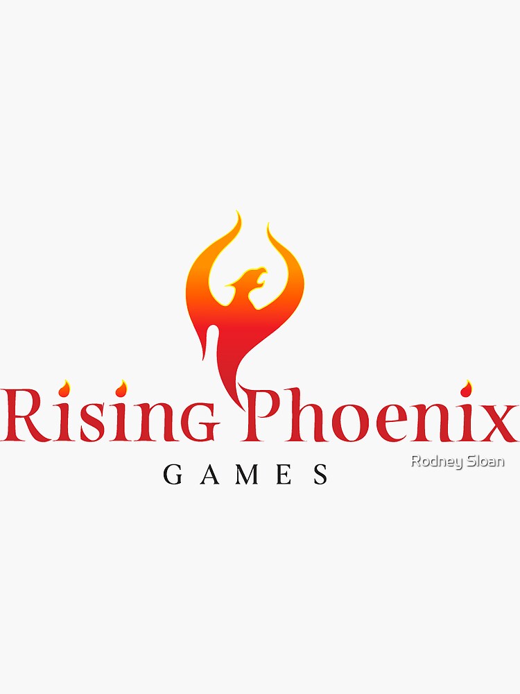 Thumbnail 3 of 3, Sticker, Rising Phoenix Games Logo designed and sold by CptPhoenix.