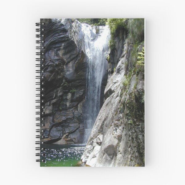 Item preview, Waterfall in Aurigeno in the Maggia Valley, Ticino, Switzerland designed and sold by Michael Brewer.