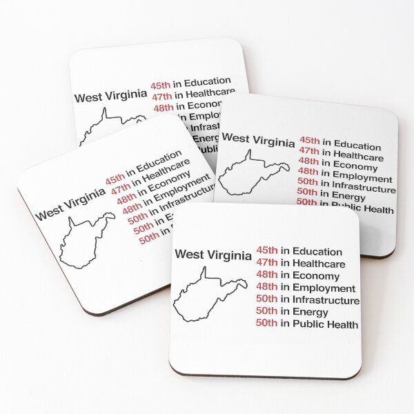 Item preview, West Virginia Stats - Economy, Infrastructure, Healthcare - We Can Do Better designed and sold by RossDillon.
