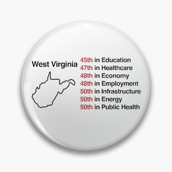 Item preview, West Virginia Stats - Economy, Infrastructure, Healthcare - We Can Do Better designed and sold by RossDillon.
