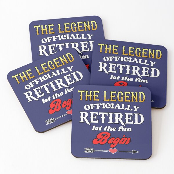 Item preview,  the legend Officially Retired Let The Fun Begin Funny Retired Grandparents grandpa designed and sold by Havic  Tees.