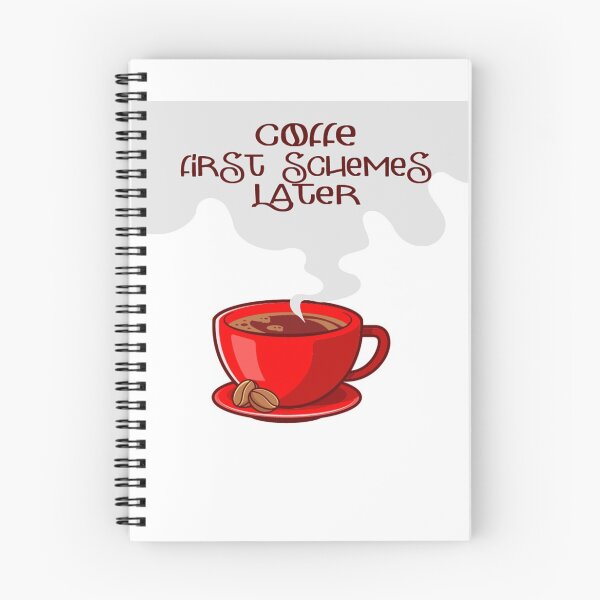 Item preview, Coffee First Schemes Later, coffee on sweet Red Mug Gift For Coffee Lovers and Barista Friends designed and sold by Cupsofdreams.