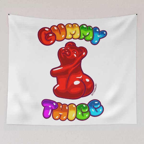 Item preview, Gummy Thicc ~ Gummy Bear with Big Butt designed and sold by ctkrstudio.