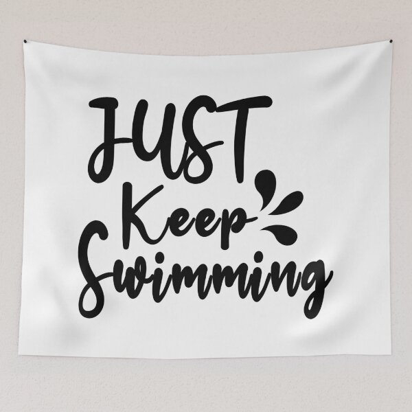 Item preview, Swimmer Quote|Just Keep Swimming designed and sold by yousseftalat2.