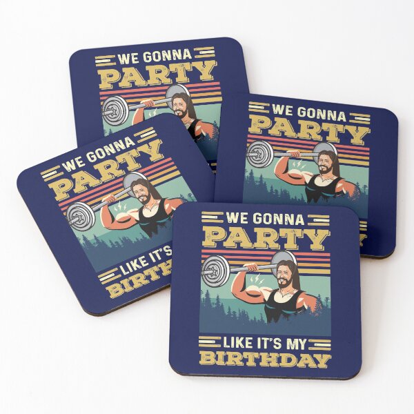 Item preview, We gonna Party like it's my Birthday, Jesus, blue designed and sold by Vegdreamer.