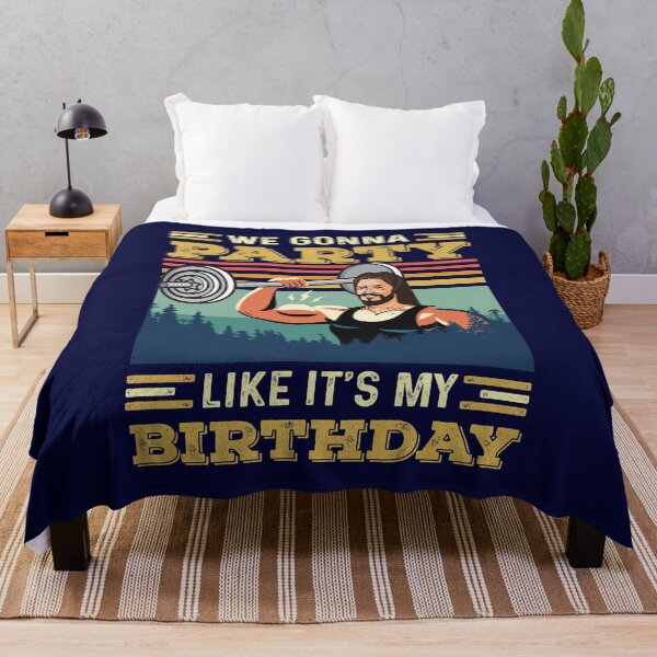 Item preview, We gonna Party like it's my Birthday, Jesus, blue designed and sold by Vegdreamer.