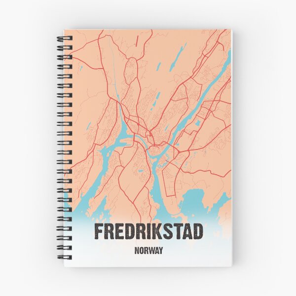 Item preview, Fredrikstad map Norway designed and sold by PostersProf1.