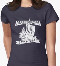 Maelstrom (WHITE) Women's Fitted T-Shirt