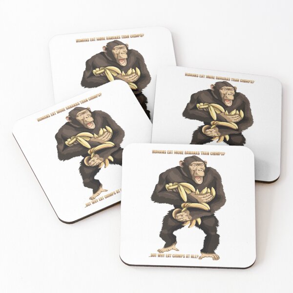 Item preview, Chimp Monkey Lovers Chimpanzee Funny Bananas Dad Joke Gift designed and sold by Maljonic.
