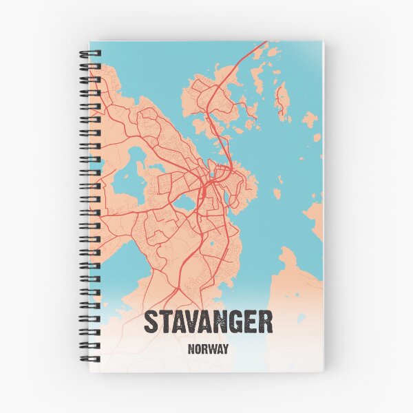 Item preview, Stavanger map Norway designed and sold by PostersProf1.