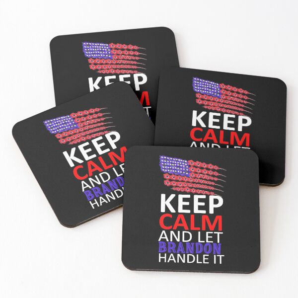 Item preview, Keep Calm And Let Brandon Handle It - with American Flag designed and sold by sama-stylish.