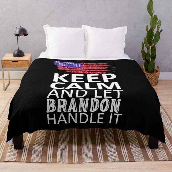Item preview, Keep Calm And Let Brandon Handle It - with American Flag designed and sold by sama-stylish.